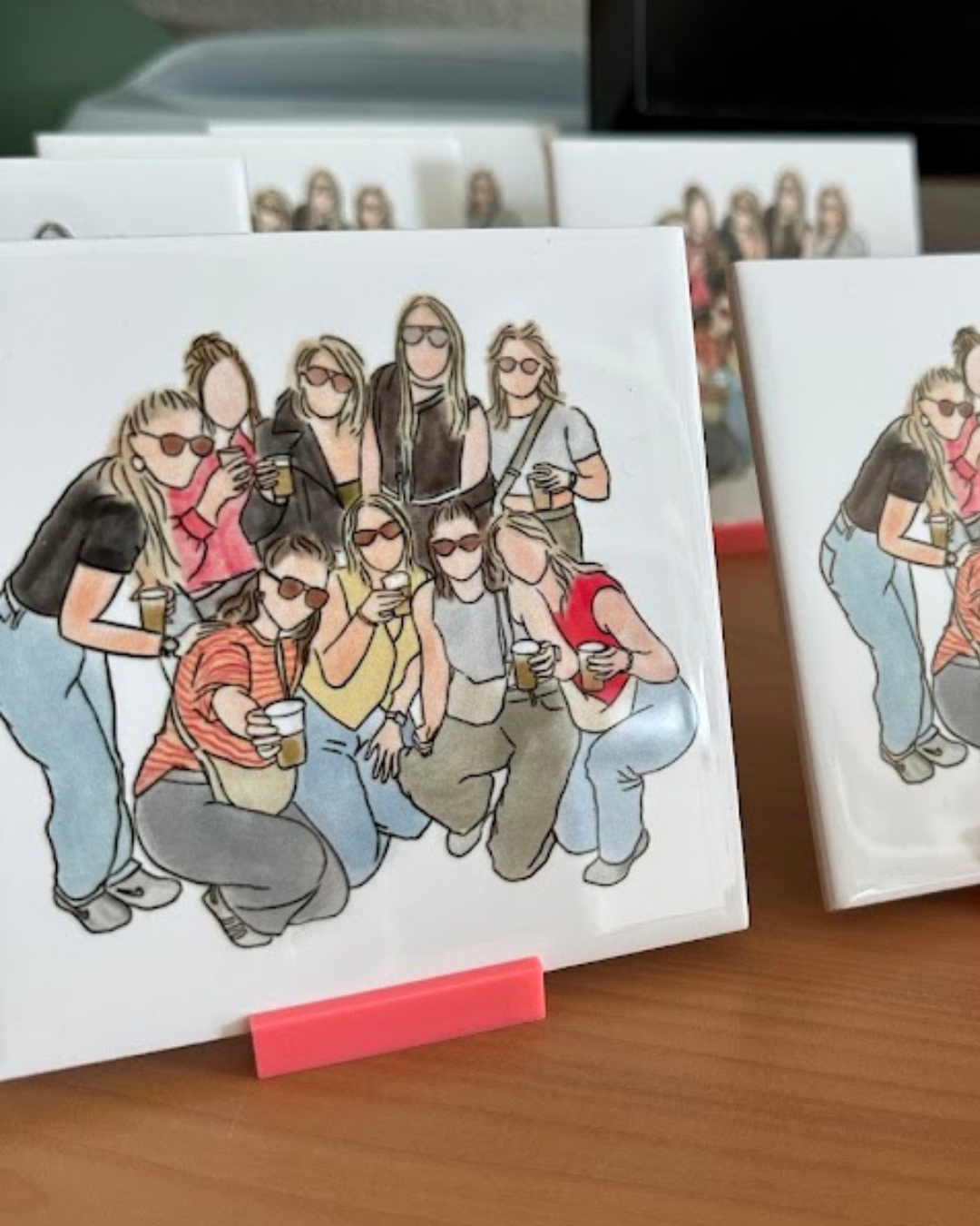 Lijntekening-Tegeltje op maat